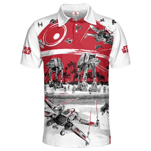 Star Wars Black White Red Gift For Fans Polo Shirt