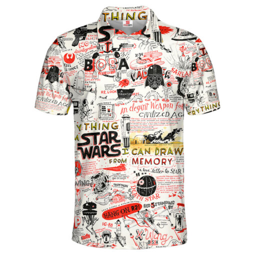 Star Wars I Can Draw From Memory Gift For Fans Polo Shirt