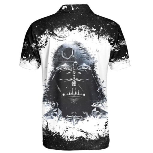 Star Wars Darth Vader Black & White Gift For Fans Polo Shirt