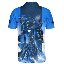 Star Wars Darth Vader Blue Galaxy Gift For Fans Polo Shirt - Dream Art Europa