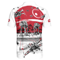 Star Wars Black White Red Gift For Fans Polo Shirt - Dream Art Europa