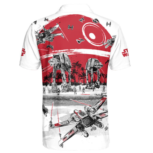 Star Wars Black White Red Gift For Fans Polo Shirt
