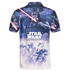 Star Wars The Empire Strikes Back White Purple Gift For Fans Polo Shirt - Dream Art Europa