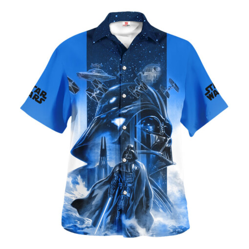 Star Wars Darth Vader Blue Galaxy Gift For Fans Hawaiian Shirt