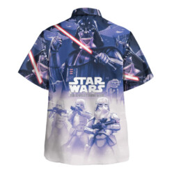 Star Wars The Empire Strikes Back White Purple Gift For Fans Hawaiian Shirt - Dream Art Europa