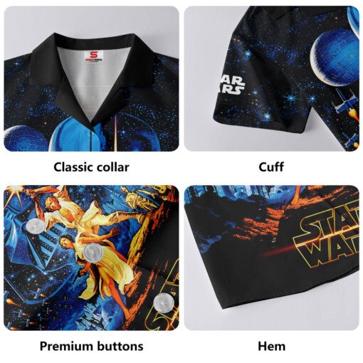 Star Wars Classic Galaxy Blue Gift For Fans Hawaiian Shirt
