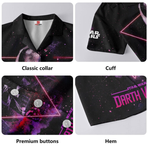 Star Wars Darth Vader Galaxy Purple Gift For Fans Hawaiian Shirt