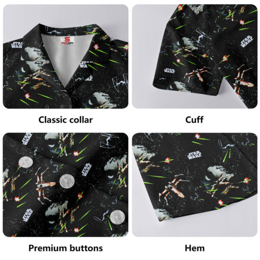 Star Wars Galaxy Pattern Black Gift For Fans Hawaiian Shirt