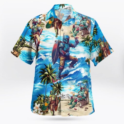 Boba Fett Star Wars Surfing Hawaiian Shirt