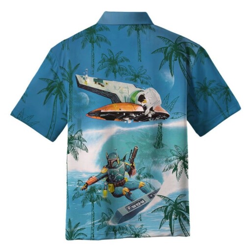 Boba Fett The Mandalorian Surfing Hawaiian Shirt