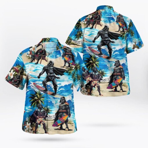 Darth Vader Star Wars Surfing Hawaiian Shirt