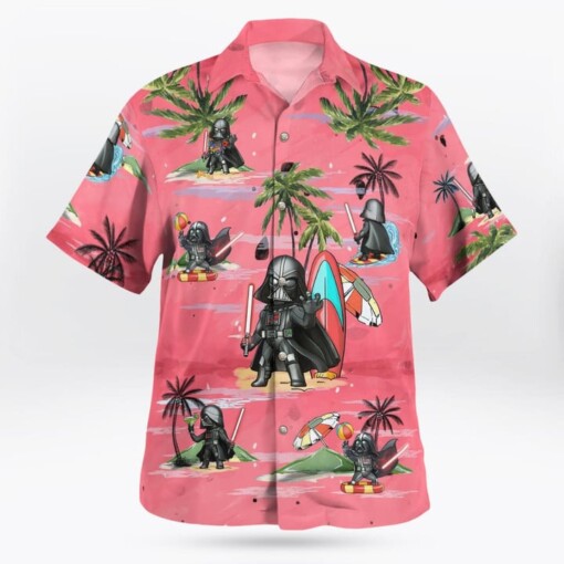 Darth Vader Summer Time Hawaiian Shirt Pink