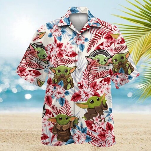 Star War Baby Yoda 4Th Of July Independence Day Hawaiian Shirt Shorts