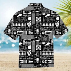 Star Wars Character Black And White Pattern Hawaiian Shirt - Dream Art Europa