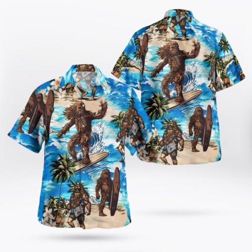Star Wars Chewbacca Surfing Hawaiian Shirt