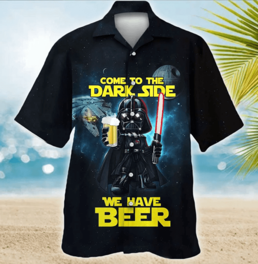 Star Wars Darth Vader Dark Side Beer Hawaiian Shirt