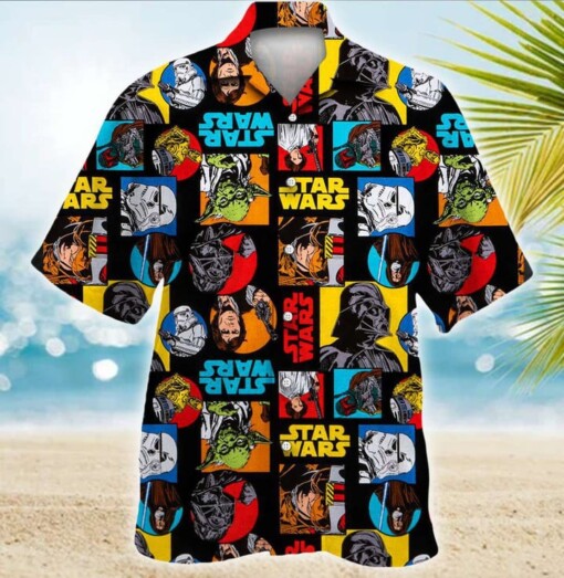 Star Wars Pattern Colorful Hawaiian Shirt