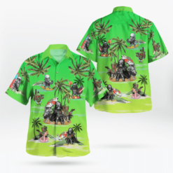 Vader Boba Fett Trooper Summer Time Hawaiian Shirt Green - Dream Art Europa