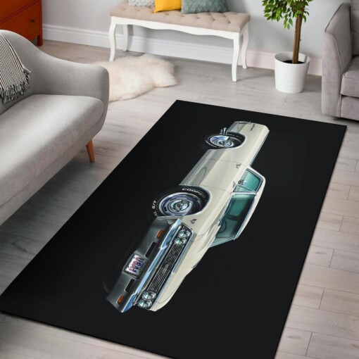 1966 Chevy El Camino Muscle Car Art Area Limited Edition Rug