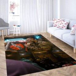 2077 Futuristic Cyberpunk Carpet Rug