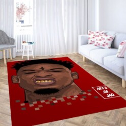 21 Savage Wallpaper Living Room Modern Carpet Rug
