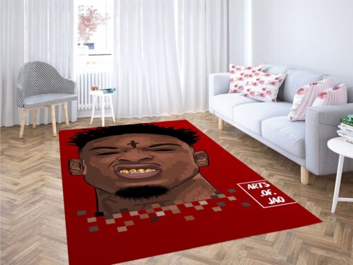 21 Savage Wallpaper Living Room Modern Carpet Rug