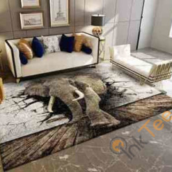 3d Elephant Area Rug