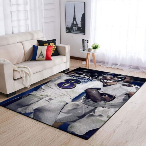 8  89 Baltimore Ravens Area Limited Edition Rug