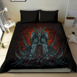 Satanic Skull Goat 3 Piece Duvet Set