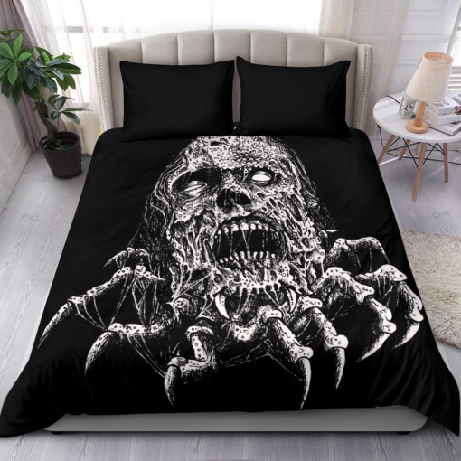 Skull Molted Zombie Claw 3 Piece Duvet Set