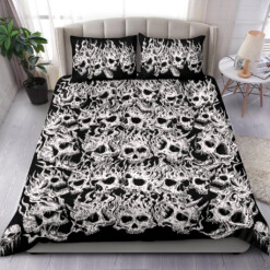 Skull Demon Smoke 3 Piece Duvet Set