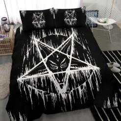 Satanic Melting Pentagram Oversized Version 3 Piece Duvet Set