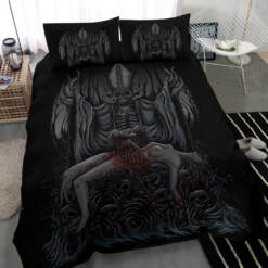 Skull Demon Priest Sacrifice 3 Piece Duvet Set