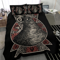 Gothic Crow Eye 3 Piece Duvet Set Color Version