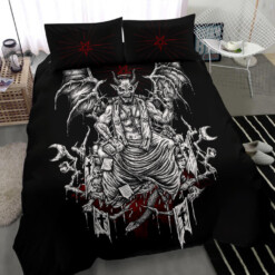 Skull Satanic Demon Belial 3 Piece Duvet Set