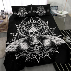 Skull Goth Fly Part 2-3 Piece Duvet Set