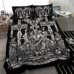 We Are Proud To Unleash The Only Real Ultimate Metalhead 3 Piece Duvet Set In The World Black And White