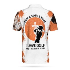 Golf I Am A Simple Man Custom Polo Shirt Argyle Pattern Golf Shirt For Male Personalized Golf Gift - Dream Art Europa