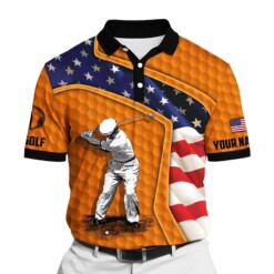 Golf Polo Shirt Premium American Cool Old Man Golf Polo Shirts Multicolor Personalized Golf Shirt Patriotic Golf Shirt For Men