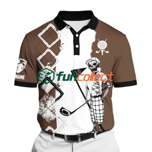 Golf Polo Shirt Premium Cool Mr Bones Golf Polo Shirts Multicolored Personalized Golf Shirt Patriotic Golf Shirt For Men