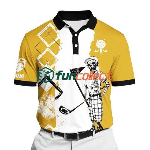 Golf Polo Shirt Premium Cool Mr Bones Golf Polo Shirts Multicolored Personalized Golf Shirt Patriotic Golf Shirt For Men