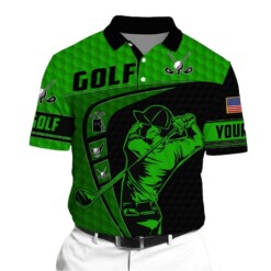 Golf Polo Shirt Premium Golf 3D Polo Boomerang Multicolor Personalized Golf Shirt Patriotic Golf Shirt For Men