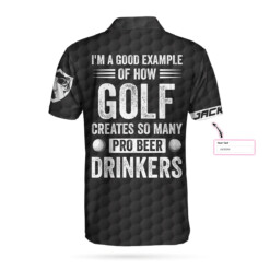 Im A Golf Pro Custom Polo Shirt Personalized American Flag Golf Shirt For Men Cool Gift For Golfers - Dream Art Europa