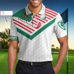 Mexico Flag Worlds Okayest Golfer Custom Polo Shirt Personalized Golf Shirt For Mexican Golfers Basic Golf Shirt - Dream Art Europa