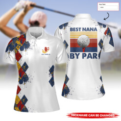 Personalized Best Nana By Par Women Short Sleeve Polo Shirt - Dream Art Europa