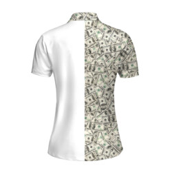 Personalized Dollar Golf Women Short Sleeve Polo Shirt - Dream Art Europa