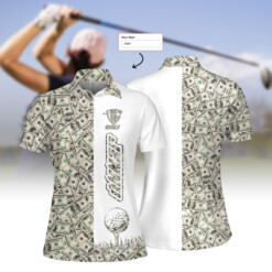 Personalized Dollar Golf Women Short Sleeve Polo Shirt - Dream Art Europa