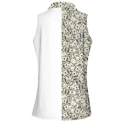 Personalized Dollar Golf Women Sleeveless Polo Shirt - Dream Art Europa