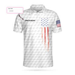 Personalized Golf 4th Of July Custom Polo Shirt Personalized White American Flag Golf Shirt For Men - Dream Art Europa