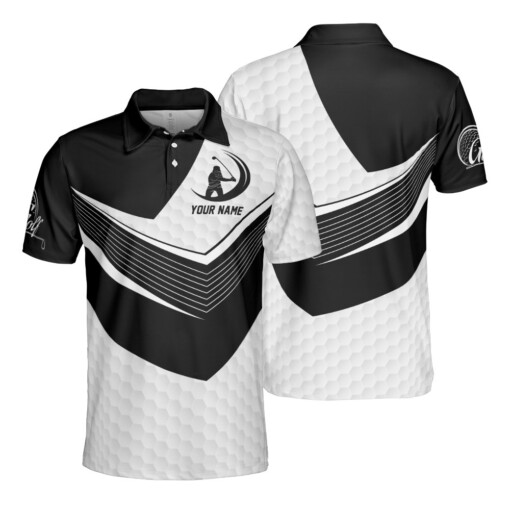 Personalized Men Golf Shirts, Swing Golfer Polo Golf Club 3D T-Shirt Short Sleeve